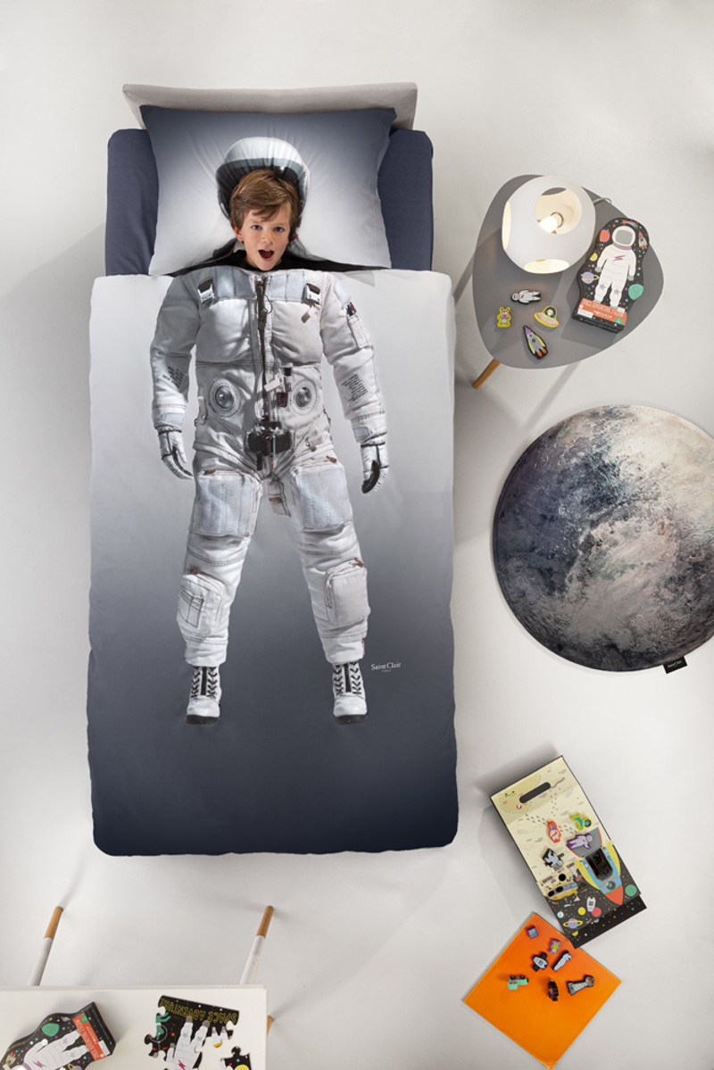 Saint Clair Παπλωματοθήκη SPACE cotton & Μαξιλαροθήκη διακοσμητική 165x225EK 1712092122005