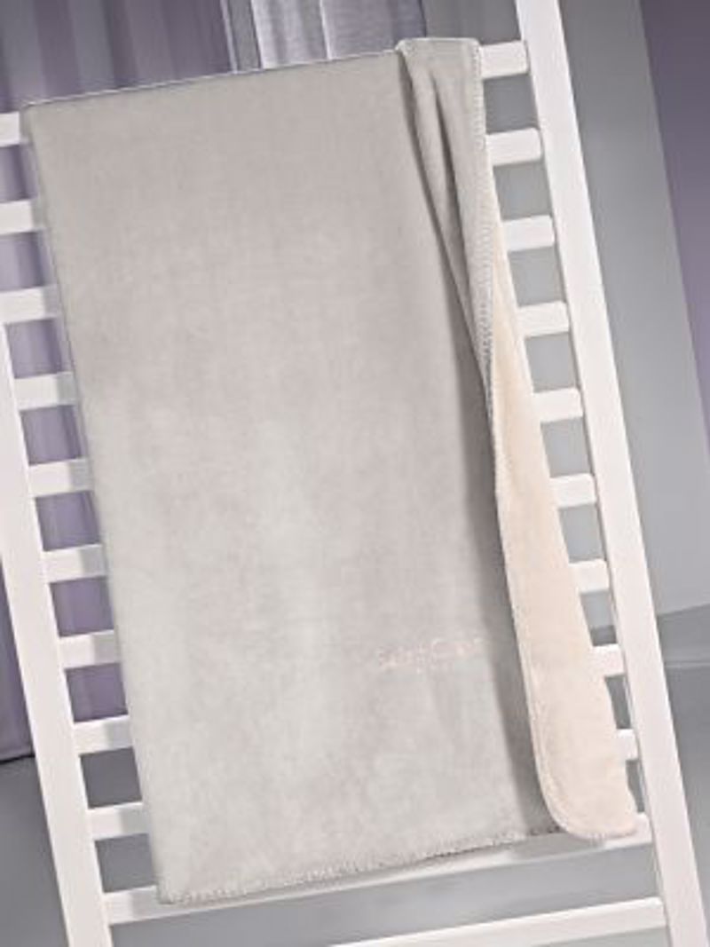 Saint Clair Κουβέρτα VELVET Silver δύο όψεων 100Χ140ΕΚ & Μαξιλαροθήκη διακοσμητική 45Χ45EK 1713086221002