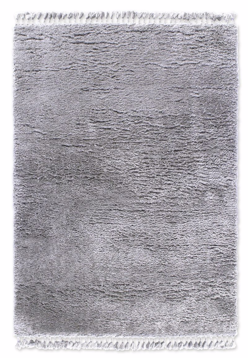 Tzikas Carpets Χαλί Πατάκι με Κρόσσια ''SAMARINA'' Γκρι 80x150cm 80067-095