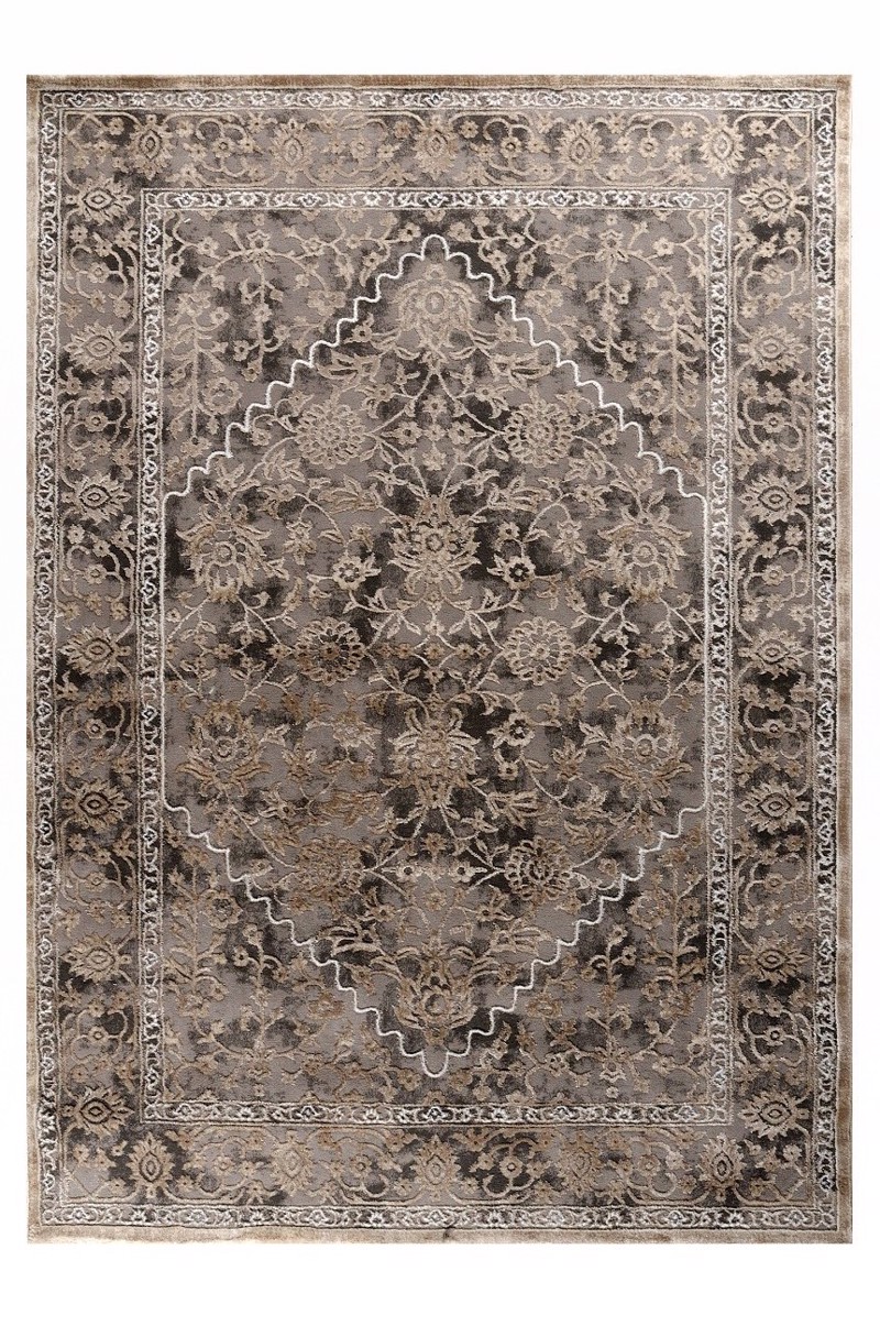 Tzikas Carpets Χαλί ELITE Μπεζ/Καφέ/Γκρι/Χρυσό 160x230cm 00115-975