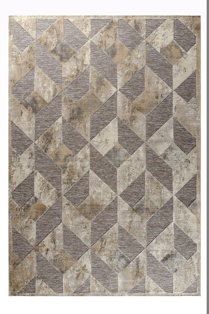 Tzikas Carpets Χαλί BOHEME Καφέ/Γκρι 133x190cm 00015-795