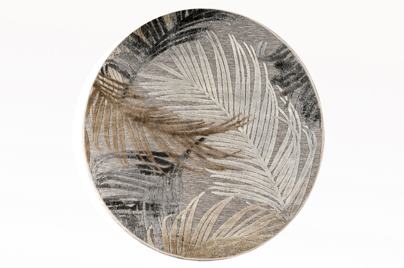 Tzikas Carpets Στρογγυλό Χαλί BOHEME Μπεζ Φ160cm 18531-70