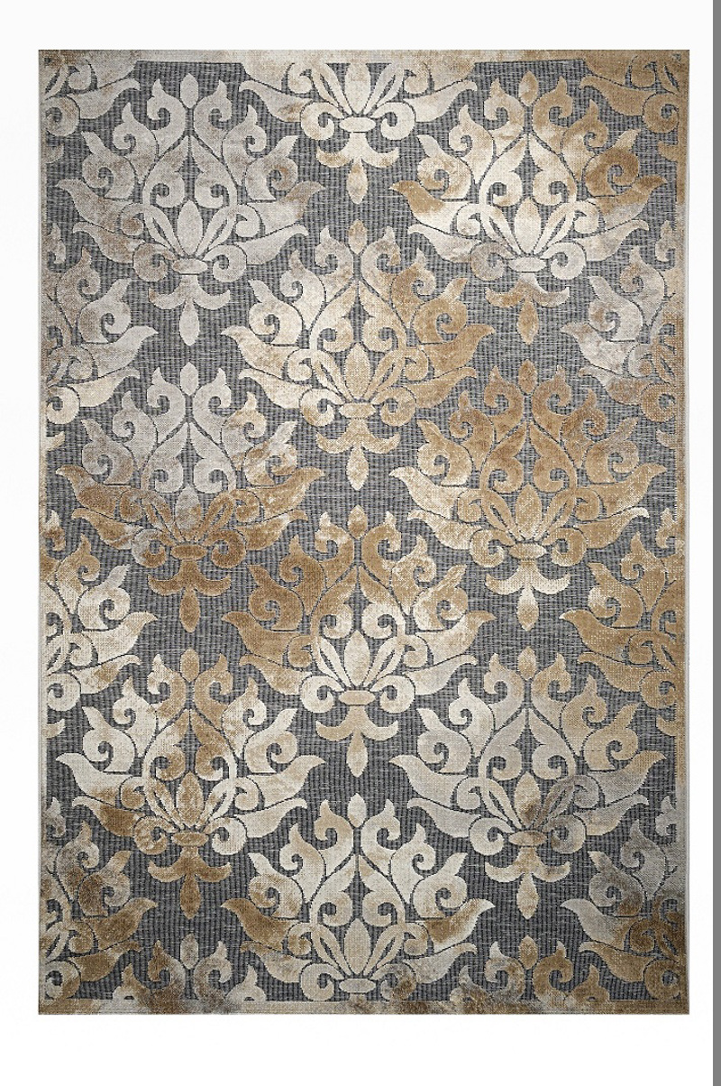 Tzikas Carpets Χαλί BOHEME Μπεζ/Καφέ/Γκρι/Χρυσό 160x230cm 18533-975