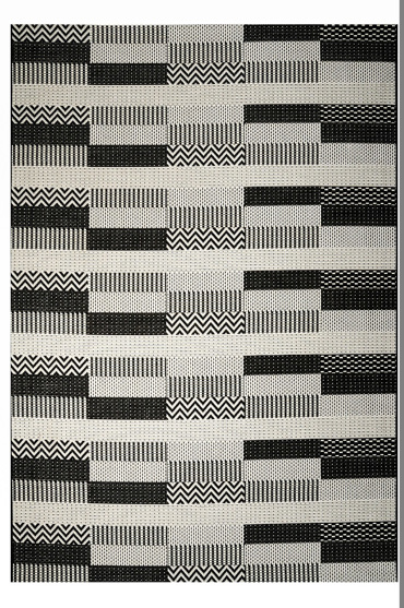 Tzikas Carpets Χαλί MAESTRO Μαύρο/Κρεμ 133x190cm 32005-961