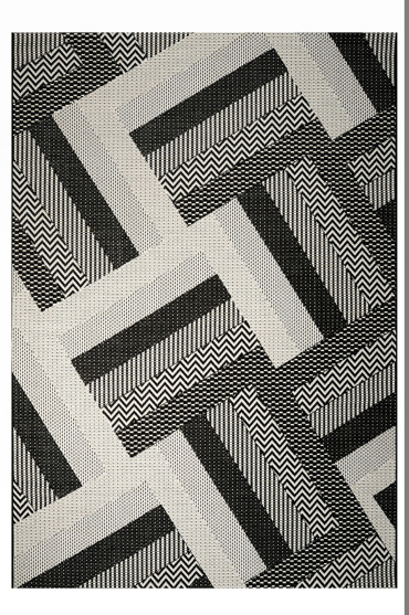 Tzikas Carpets Χαλί MAESTRO Μαύρο/Κρεμ 133x190cm 32006-960