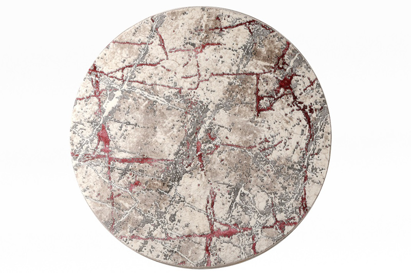 Tzikas Carpets - ΣΗΜΑΝΤΙΚΟ: Σε περίπτωση διαφοράς τιμής από το κατάστημα ισχύει παντα και μόνο η τιμή του καταστήματος Tzikas Carpets Στρογγυλό Χαλί ELEMENTS Γκρι/Ροζ Φ160cm