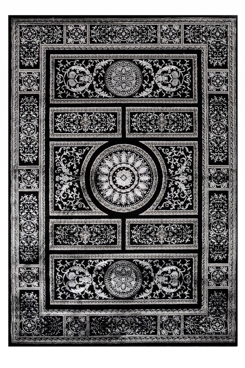 Tzikas Carpets Χαλί CRAFT Μαύρο/Ασημί 160x230cm 23623-995