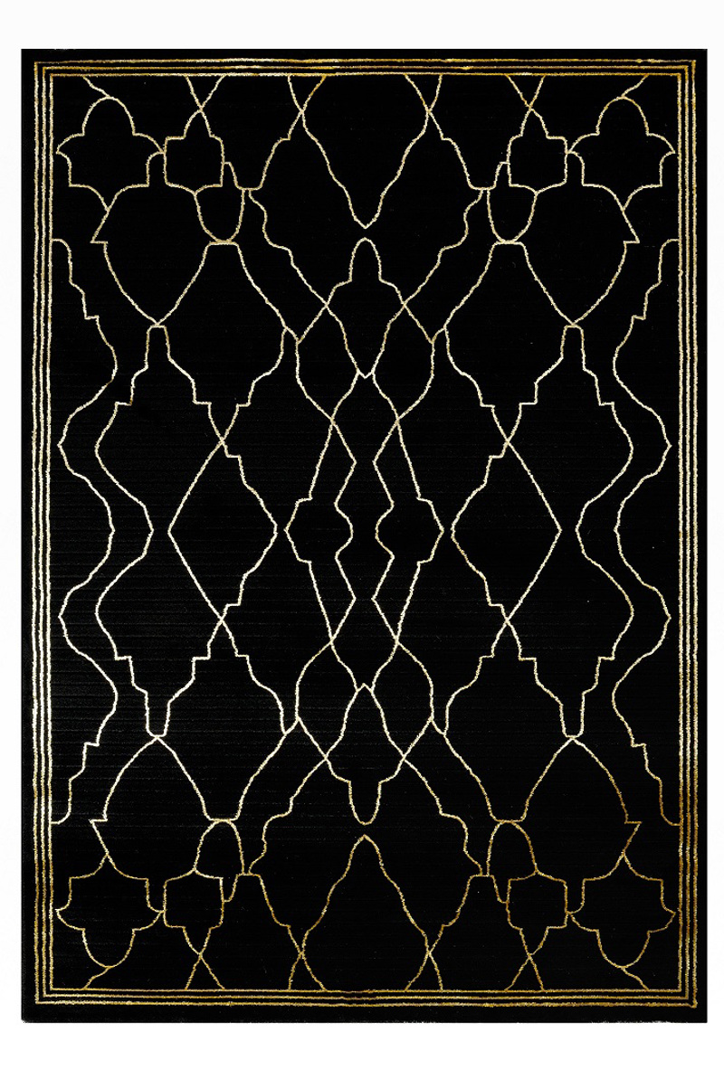 Tzikas Carpets Χαλί CRAFT Μαύρο/Χρυσό 160x230cm 36939-975