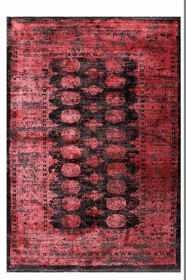 Tzikas Carpets Χαλί KARMA Κόκκινο/Μαύρο 70x150cm 00164-910