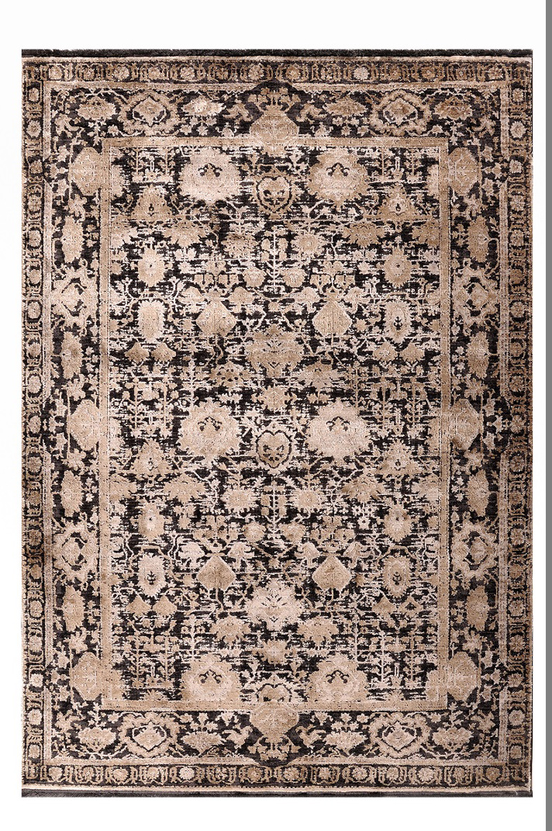 Tzikas Carpets Χαλί KARMA Μαύρο/Χρυσό 160x230cm 00153-9