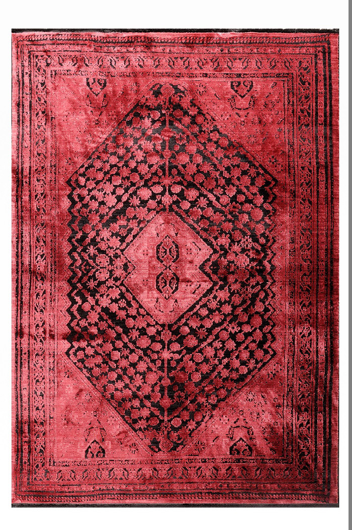 Tzikas Carpets Xali KARMA Kokkino/Mavro 160x230cm 00155-910