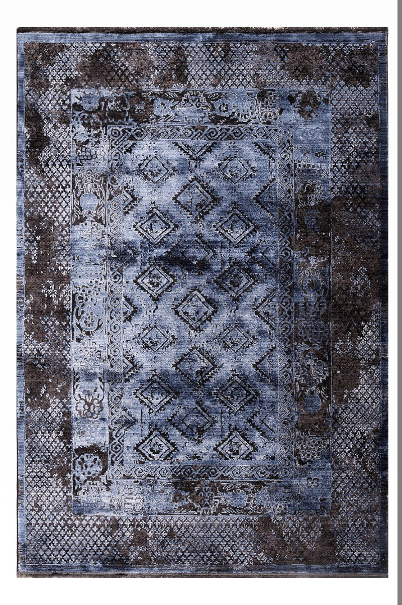 Tzikas Carpets Χαλί KARMA Μπλε/Μαύρο 160x230cm 00156-93