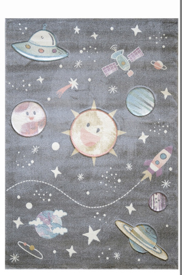 Tzikas Carpets Παιδικό Χαλί DIAMOND Γκρι 133x190cm 24266-095