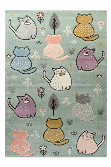 Tzikas Carpets Παιδικό Χαλί DIAMOND Πράσινο/Μέντα 160x230cm 63908-040