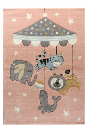 Tzikas Carpets Παιδικό Χαλί DIAMOND Ροζ 160x230cm 64316-255