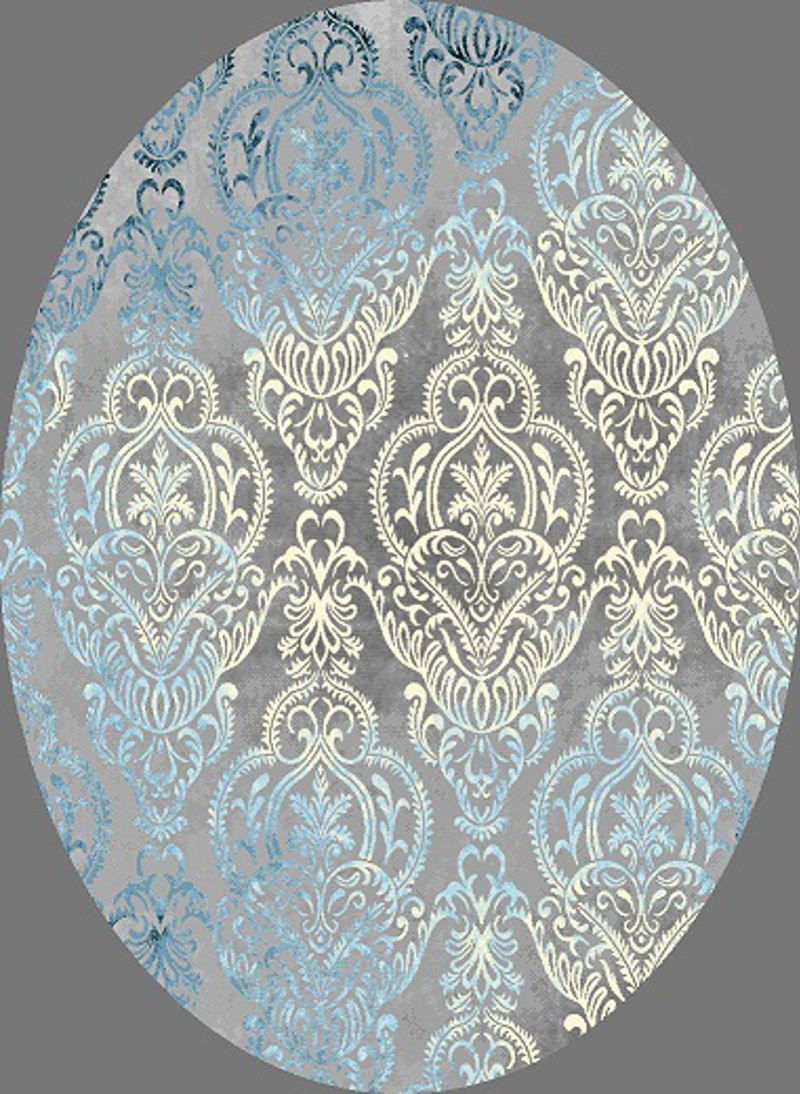 Tzikas Carpets - ΣΗΜΑΝΤΙΚΟ: Σε περίπτωση διαφοράς τιμής από το κατάστημα ισχύει παντα και μόνο η τιμή του καταστήματος Tzikas Carpets Στρογγυλό Χαλί VINTAGE Γκρι/Μπλε Φ160cm