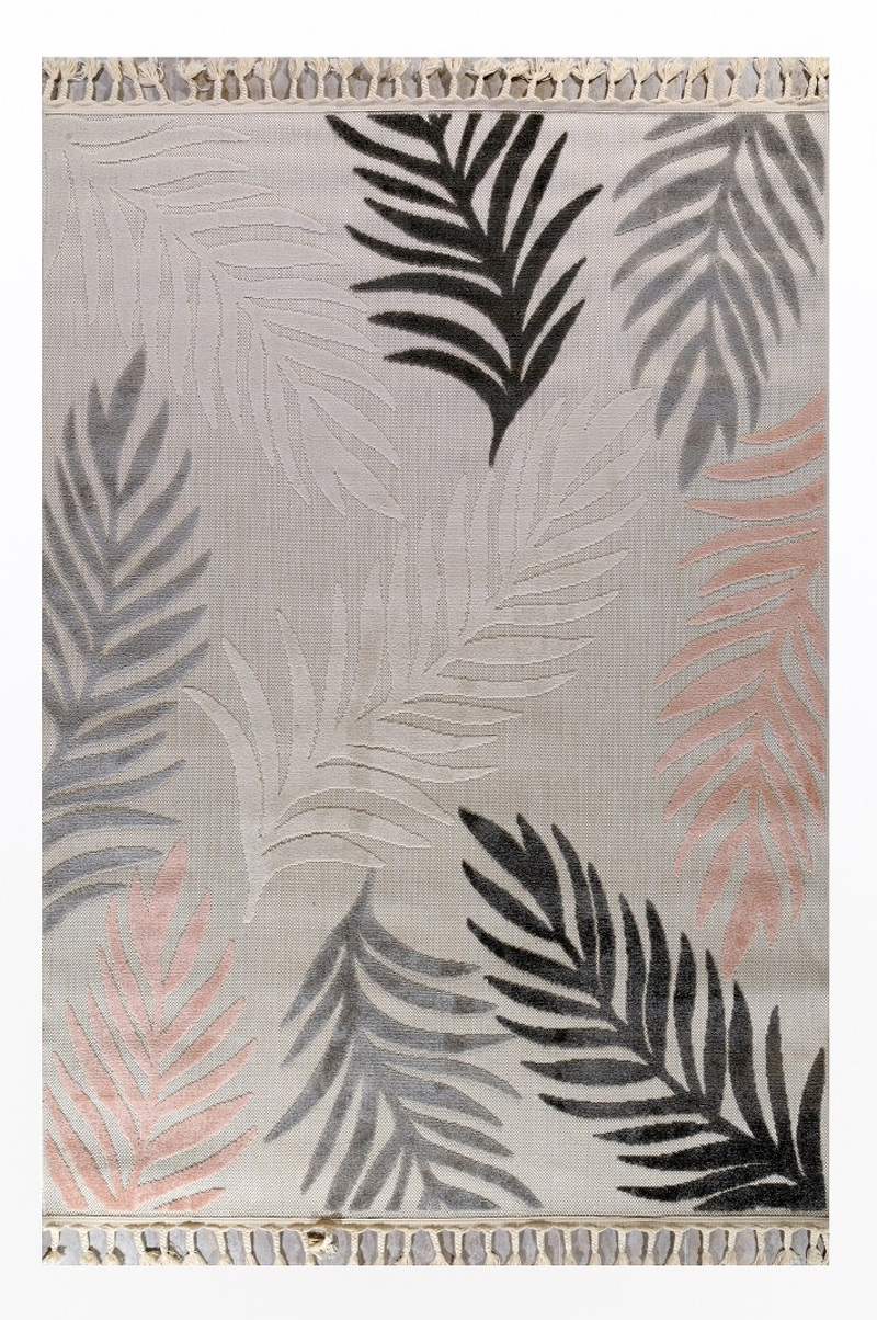 Tzikas Carpets Στρογγυλό Χαλί TENERIFE Ροζ Φ160cm 61225