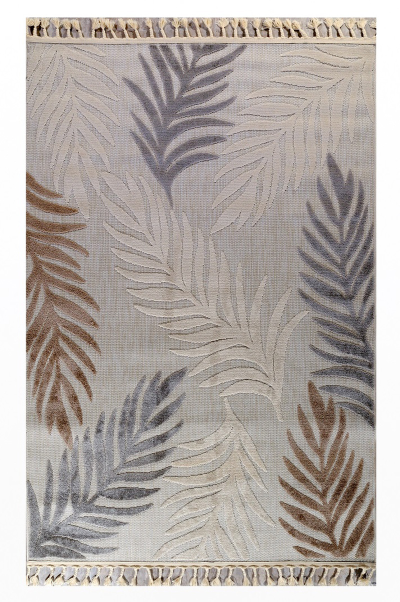 Tzikas Carpets Στρογγυλό Χαλί TENERIFE Μπεζ/Καφέ Φ160cm