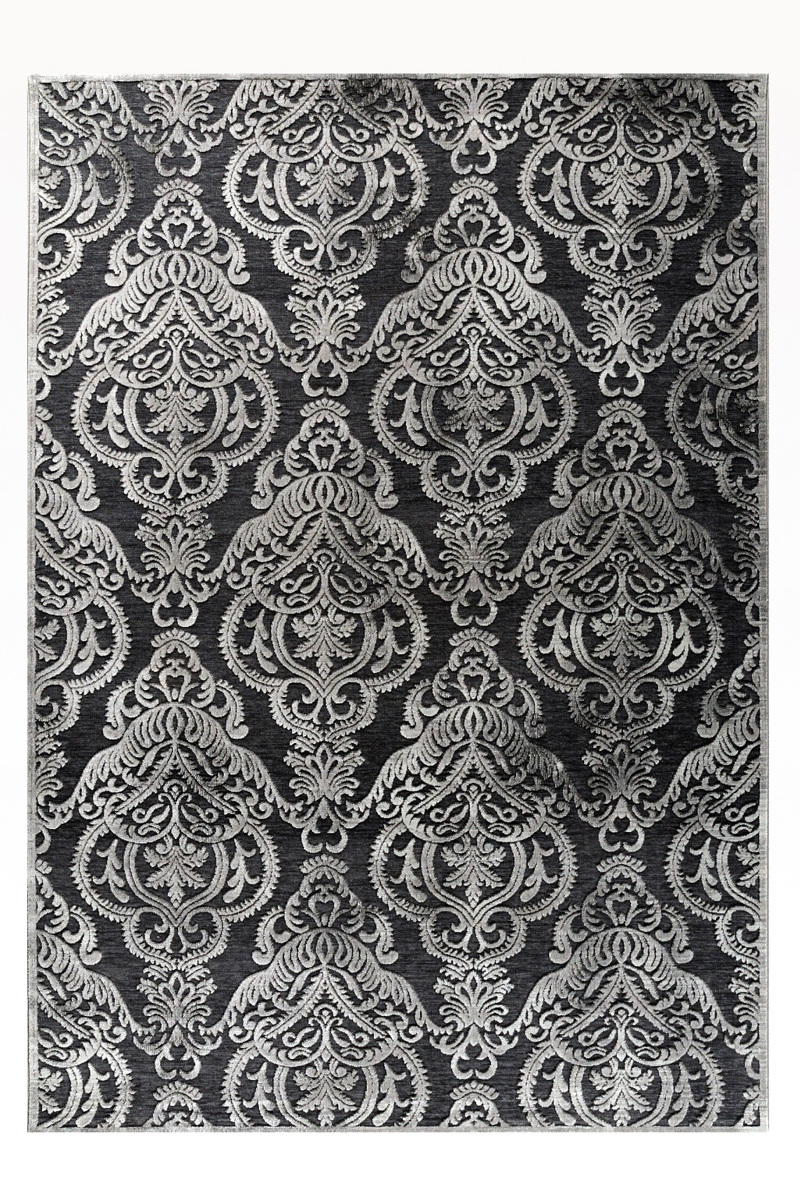 Tzikas Carpets Χαλί HARMONY Μαύρο/Ασημί 133x190cm 37206