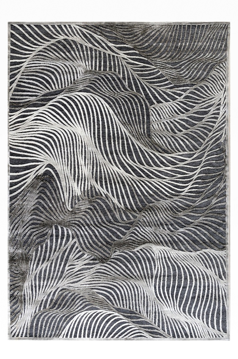 Tzikas Carpets Χαλί HARMONY Μαύρο/Ασημί 160x230cm 61072-996