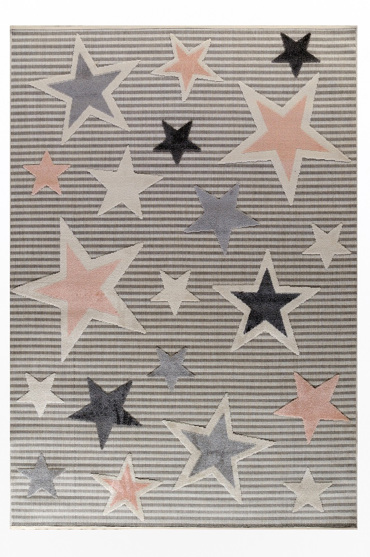 Tzikas Carpets Στρογγυλό Παιδικό Χαλί MALLORCA Ροζ Φ160cm 61216-256