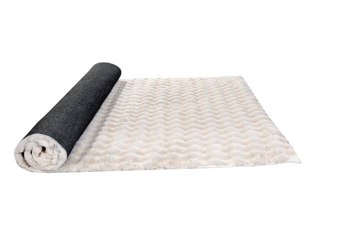 Tzikas Carpets Strongulo Xali FUZZY Lefko-Krem F160cm 26164-060