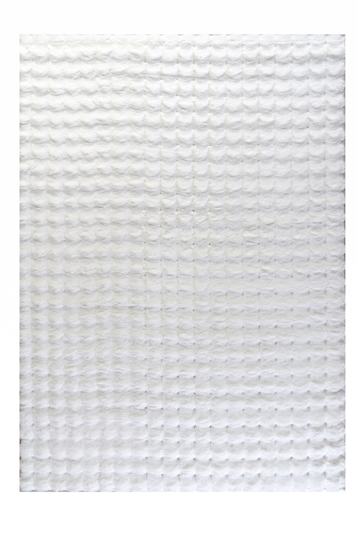 Tzikas Carpets Set Xalia Krebatokamaras FUZZY Lefko 66x140/66x220 26164-065