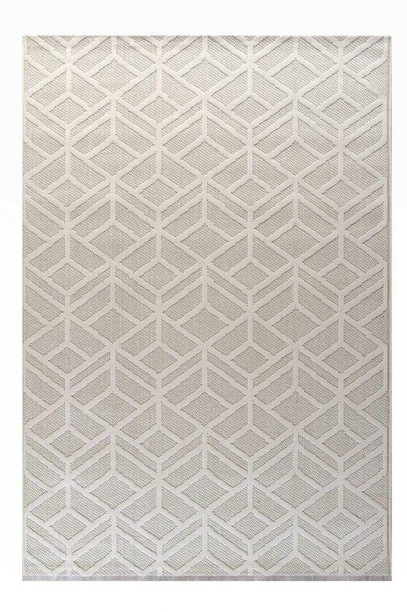 Tzikas Carpets Χαλί MIRA Λευκό/Κρεμ 160x230cm 69606-060