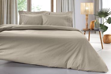 Guy Laroche Υπέρδιπλη Παπλωματοθήκη Easy Iron Color Plus Taupe 255x245cm