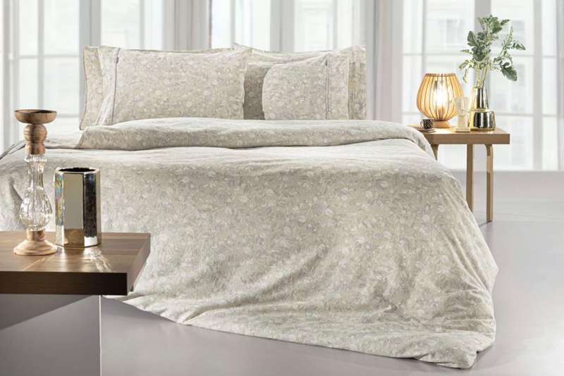 Guy Laroche Σετ Παπλωματοθήκη και Δύο Μαξιλαροθήκες Eloide Natural Flannel...