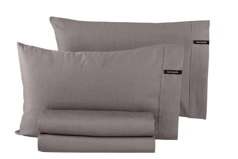 Guy Laroche Ζεύγος Μαξιλαροθήκες Ύπνου Minimal Melanze 50x70cm