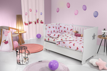 Saint Clair Σετ Βρεφικά Σεντόνια 115x170cm και Μαξιλαροθήκη 30x40cm Pet Fuchsia