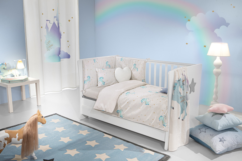 Saint Clair Σετ Βρεφικά Σεντόνια 115x170cm και Μαξιλαροθήκη 30x40cm Pinto...