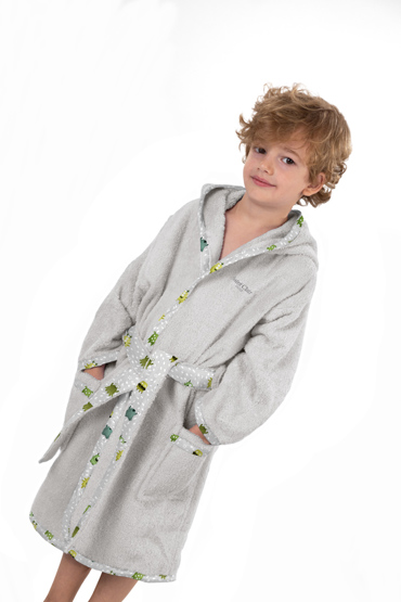 Saint Clair Παιδικό Μπουρνούζι Monsters Lime 4-6 Ετών