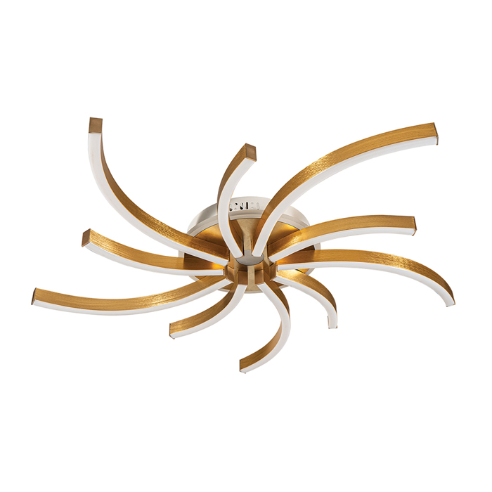 ArLight Fotistiko Orofis PDC 686 GD Metalliko Xruso Mat 83x10cm LED Fusiko Lefko 0064170