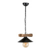 ArLight Kremasto Fotistiko Orofis PDT 2060-1 Monofoto Metalliko/Xulino Mavro 23x65cm E27 0083514
