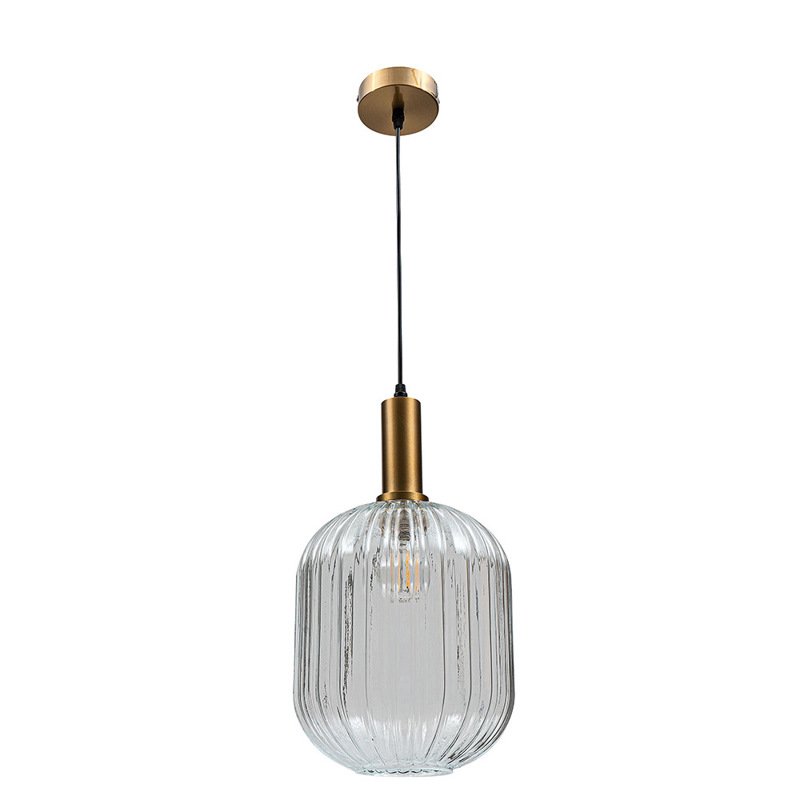 ArLight Κρεμαστό Φωτιστικό Οροφής PDT 1456 TR Μονόφωτο Μεταλλικό/Γυάλινο Διάφανο 24x128cm Ε27 0083568