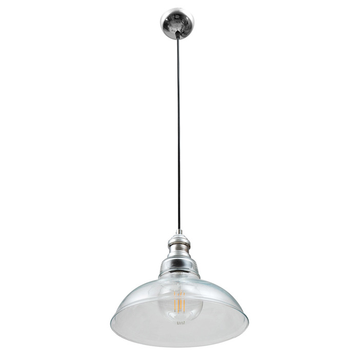 ArLight Kremasto Fotistiko Orofis PDT 1459 TR Monofoto Metalliko/Gyalino Diafano 28x117cm E27 0083574