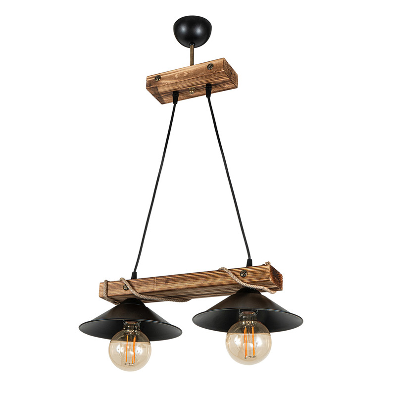 ARlight - ΣΗΜΑΝΤΙΚΟ: Σε περίπτωση διαφοράς τιμής από το κατάστημα ισχύει παντα και μόνο η τιμή του καταστήματος ArLight Κρεμαστό Φωτιστικό Οροφής PDT 2060-2 Δίφωτο Μετ