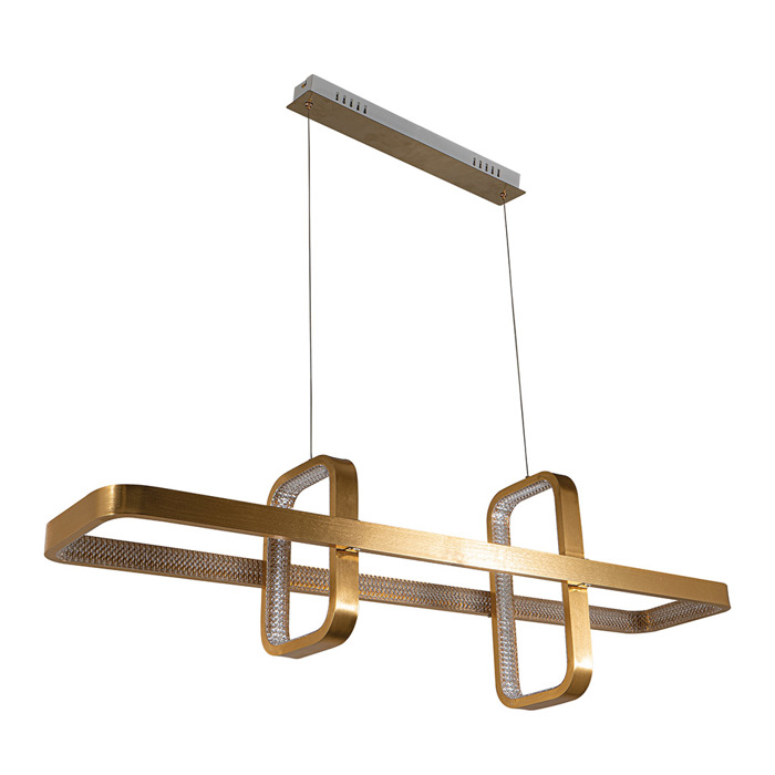 ArLight Kremasto Fotistiko Orofis PDC 682-3 GD Metalliko/PVC Xruso Mat 120x25x100cm LED Fusiko Lefko 0103473