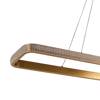 ArLight Kremasto Fotistiko Orofis PDC 682-1 GD Metalliko/PVC Xruso Mat 120x25x100cm LED Fusiko Lefko 0103474