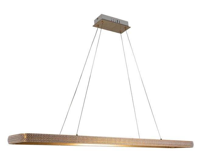 ArLight Kremasto Fotistiko Orofis PDC 682-1 GD Metalliko/PVC Xruso Mat 120x25x100cm LED Fusiko Lefko 0103474