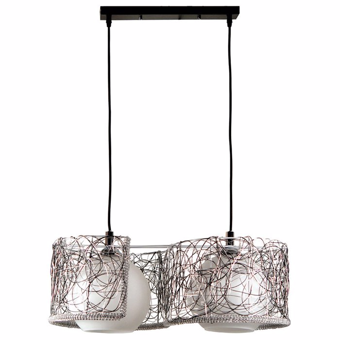 ArLight Kremasto Fotistiko Orofis PDC 1016 Difoto Metalliko Mavro/Nikel 50x75cm E27 0104234