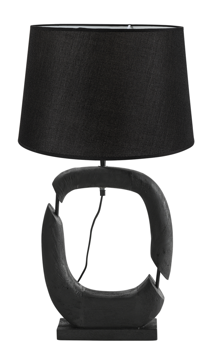 ArLight TLI 6330 40BK Epitrapezia Lampa Mavri Xulini me Ampazour Mavro 1xE27 F43x79cm 02010036