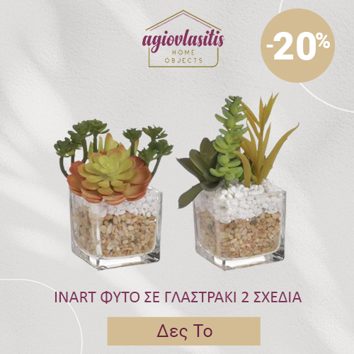 INART ΦΥΤΟ ΣΕ ΓΛΑΣΤΡΑΚΙ 2 ΣΧΕΔΙΑ 6Χ6Χ11EK