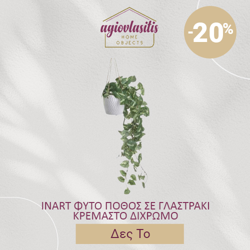 INART ΦΥΤΟ ΠΟΘΟΣ ΣΕ ΓΛΑΣΤΡΑΚΙ ΚΡΕΜΑΣΤΟ ΔΙΧΡΩΜΟ Φ11Χ40/80EK