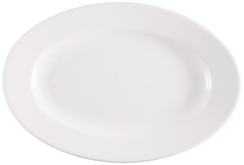 Meran St Πιατέλα Οβάλ Πορσελάνης Rim 28X21X2εκ 001.1720
