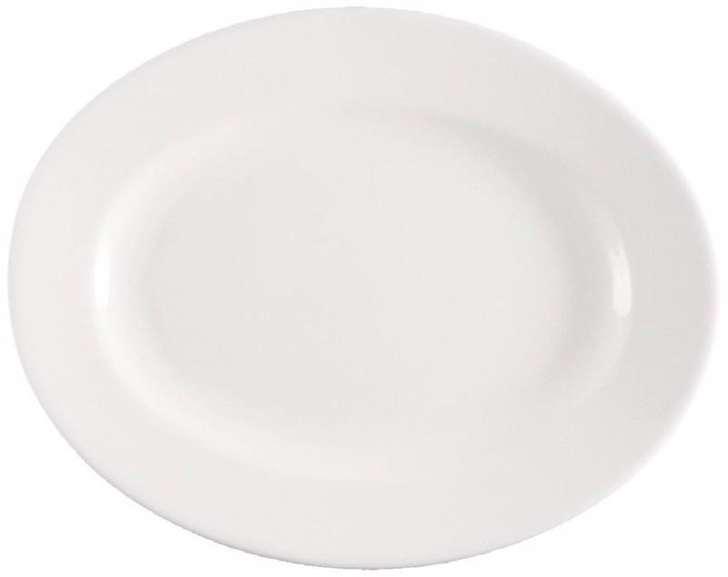 Meran St Πιατέλα Οβάλ Πορσελάνης Rim 35X26X2.4εκ 001.17