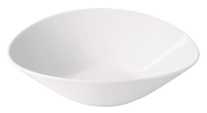 Meran St Πιάτο Βαθύ Λευκό Πορσελάνης 20Χ16Χ6.5εκ 001.72