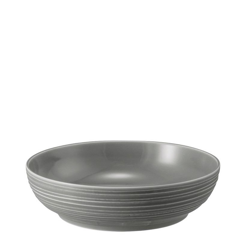 Σαλατιέρα Στρογγυλή Πορσελάνης Γκρι Φ25.5X6.6cm 001.764